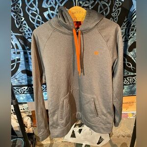 Russell Athletic Black and oransge hoodie